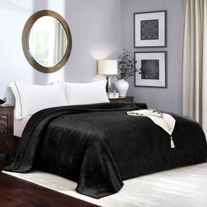 Large Blanket Fleece Throw Sofa Bed Soft Warm Faux Fur Mink Single Double King