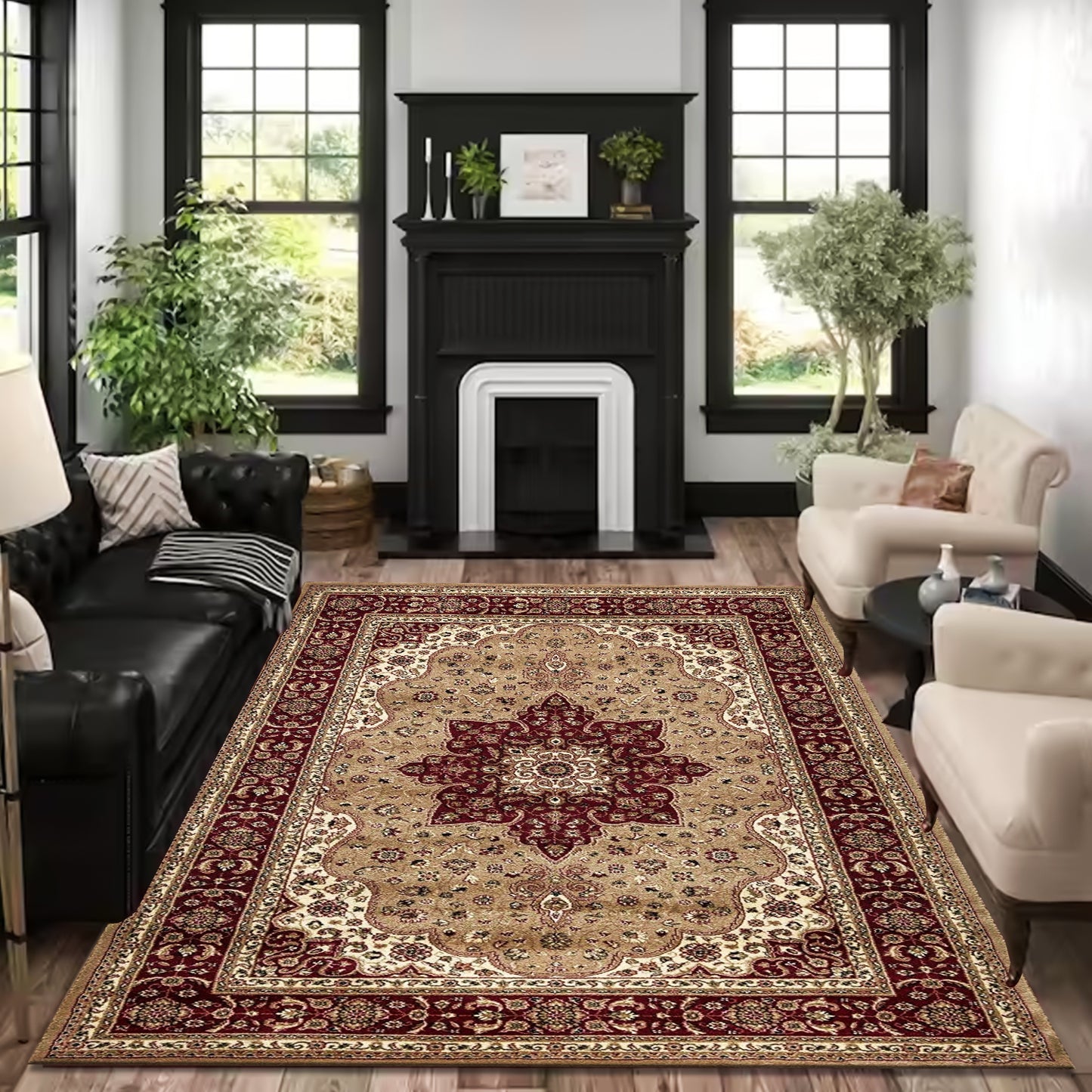 Non Slip Large Traditional Rugs Hallway Runner Rug Bedroom Living Room Carpet