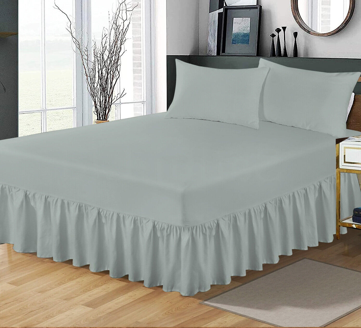 Extra Deep Fitted Valance Sheet Bed Sheets Single Double King Super King Size