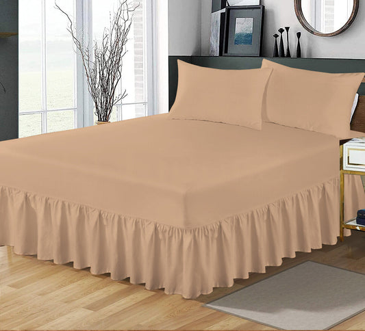 Extra Deep Fitted Valance Sheet Bed Sheets Single Double King Super King Size